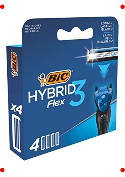 Erkek 3 Bıçaklı Tıraş Bıçağı Seti - 1 Sap, 4 Yedek