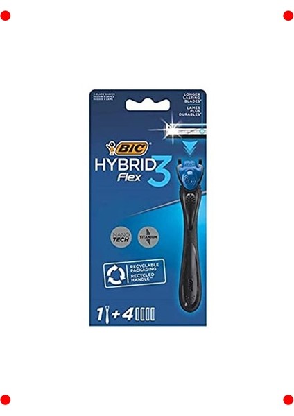 Erkek 3 Bıçaklı Tıraş Bıçağı Seti - 1 Sap, 4 Yedek fırsatları