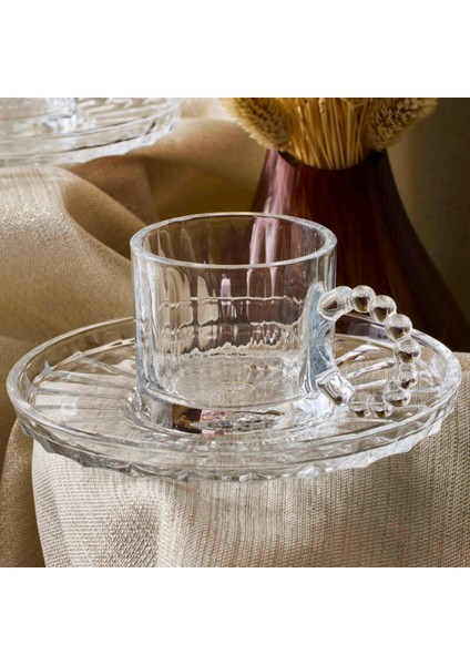 Ringo Line 6'lı Kahve Fincan Takımı - Şeffaf - 90 ml fiyatları