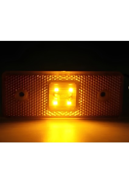 Side Marker 4 LED Smd 12V Sarı Arkası Düz ( E Belgeli ) fiyatları