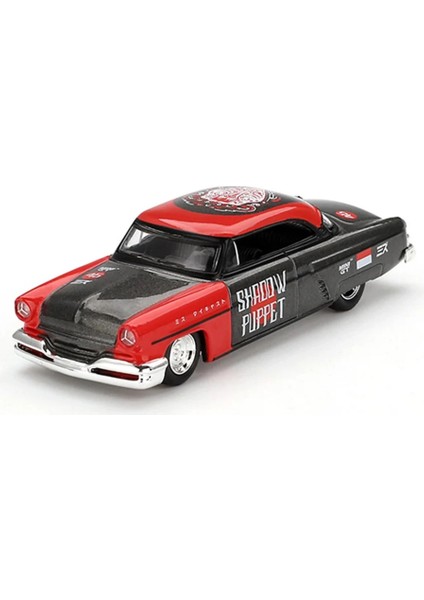 Nessiworld Gt 1/64 Lincoln Capri Hot Rod 1954 "shadow Puppet" Mını Gt x Mızu Diecast