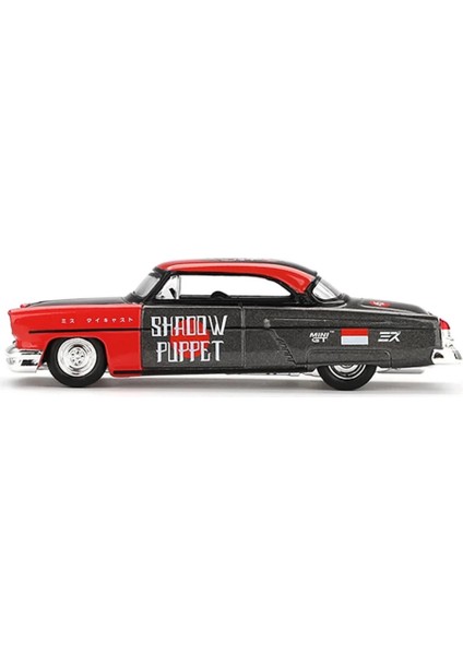 Nessiworld Gt 1/64 Lincoln Capri Hot Rod 1954 "shadow Puppet" Mını Gt x Mızu Diecast modelleri