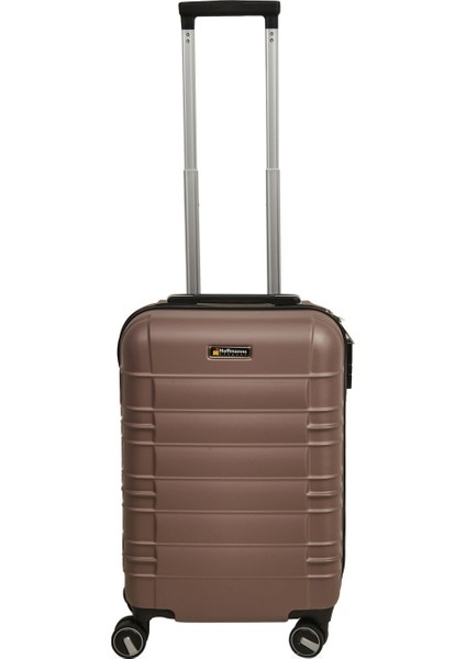 Travel Star Kabin Boy Abs Valiz - Platin - 57X37X23 cm