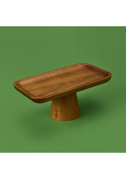 Mory Ayaklı Akasya Sunumluk - Kahverengi - 24X14 cm fiyatları