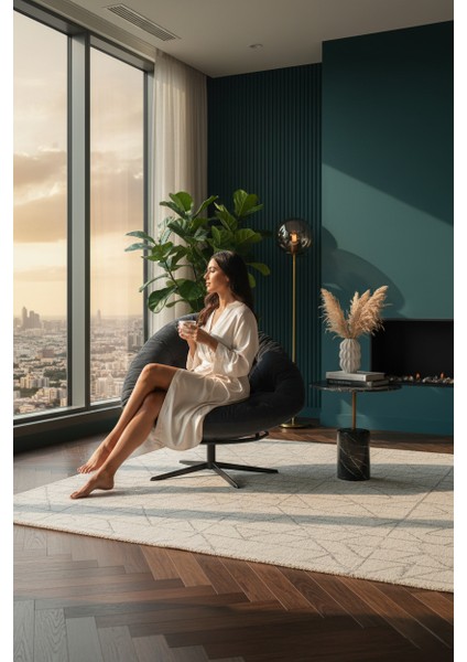 360 Derece Döner Mekanizmalı Modern Berjer Tekli Koltuk | Dinlenme Koltuğu | Şık Tasarım ve Üstün Konfor fiyatları