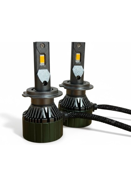 H7 Forge Yellow Xenon Günışığı 22.000LÜMEN 65W LED Zenon Garantili Ürün 12-24V (Ampül Rengi Işık Verir indirimleri