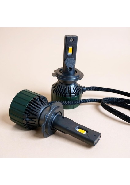 H7 Forge Yellow Xenon Günışığı 22.000LÜMEN 65W LED Zenon Garantili Ürün 12-24V (Ampül Rengi Işık Verir