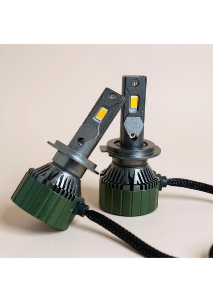 H7 Forge Yellow Xenon Günışığı 22.000LÜMEN 65W LED Zenon Garantili Ürün 12-24V (Ampül Rengi Işık Verir