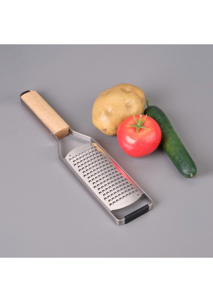 Ahşap Saplı Yuvarlak Bıçaklı El Rendesi - Açık Kahverengi / Gri fiyatları