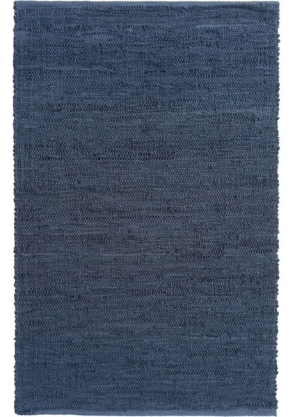 Home 1718225C Deri Kilim - Lacivert / Gri - 75X150 cm