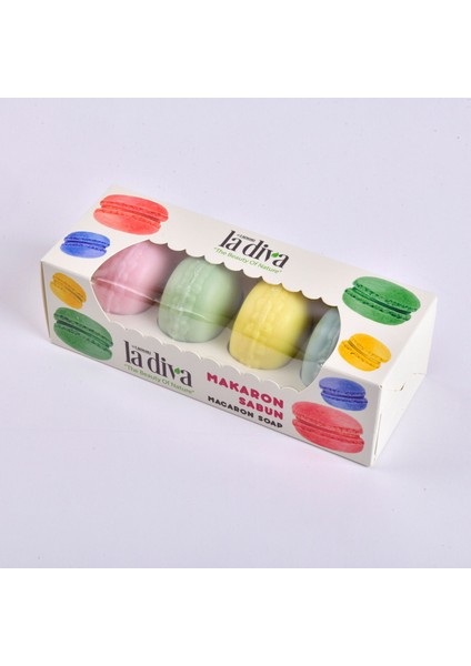 Diva 4'lü Makaron Sabun - Renkli modelleri