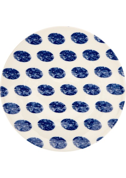 Porselen Madre Servis Tabağı - Mavi - 25 cm