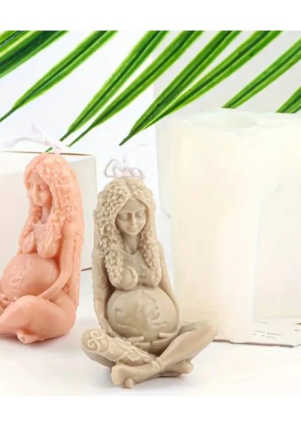 Doğa Ana Mum Silikon Kalıp Taş Tozu Epoksi Reçine Mum Silikon Kalıp Dayanıklı Esnek fırsatları