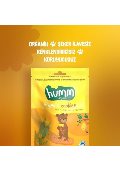 Humm Organik Ballı ve Kinoalı Kurabiye 55 gr fiyatları