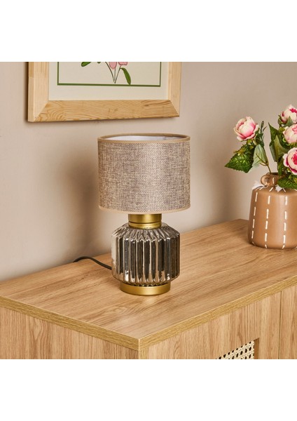 Luce Rosa Cam Abajur - Füme / Kahverengi / Eskitme