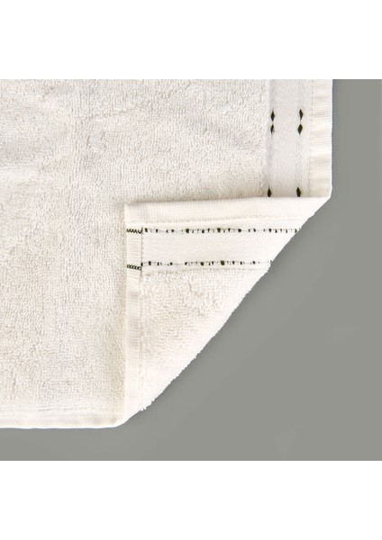Soft Tiny El Havlusu - Ekru / Yeşil - 30X50 cm modelleri