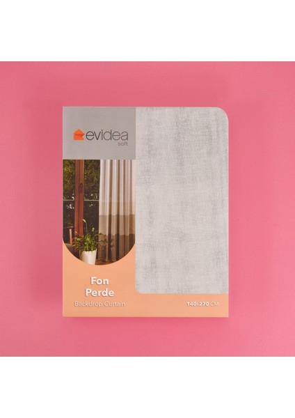 Soft Gri Yoğunluklu Fon Perde - Renkli / Gri - 140X270 cm modelleri