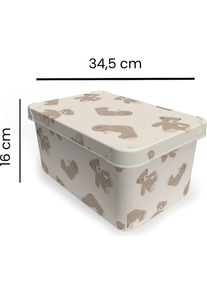 Ayıcık Figürlü Oyuncak Kutusu - Renkli - 10 Lt fiyatları