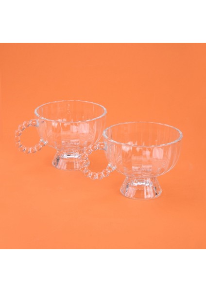 2'li Boncuk Kulplu Dondurmalık - Şeffaf