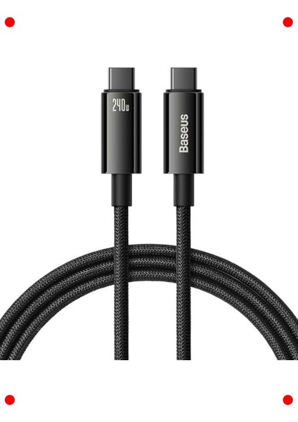 Type-C'den Type-C'ye Şarj Kablosu - 240W, 3 Metre