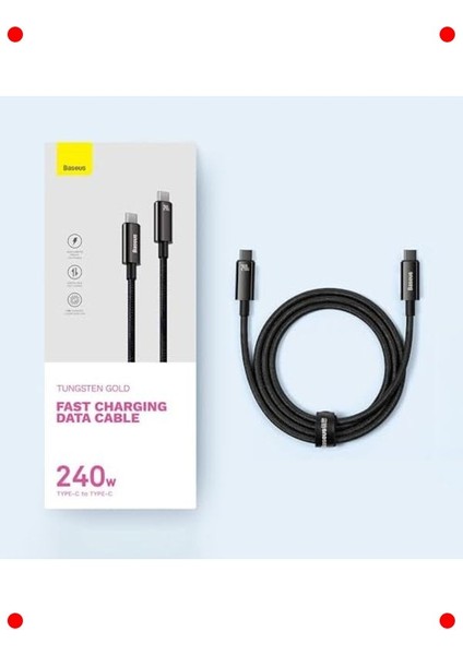 Type-C'den Type-C'ye Şarj Kablosu - 240W, 3 Metre fiyatları