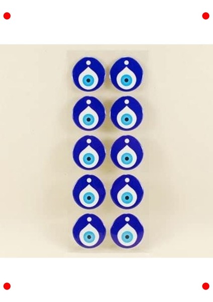 Nazar Boncuğu Desenli Dekoratif Sticker (10 Adet)