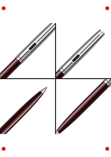 Vintage Tasarım Tükenmez Kalem - Bordo modelleri