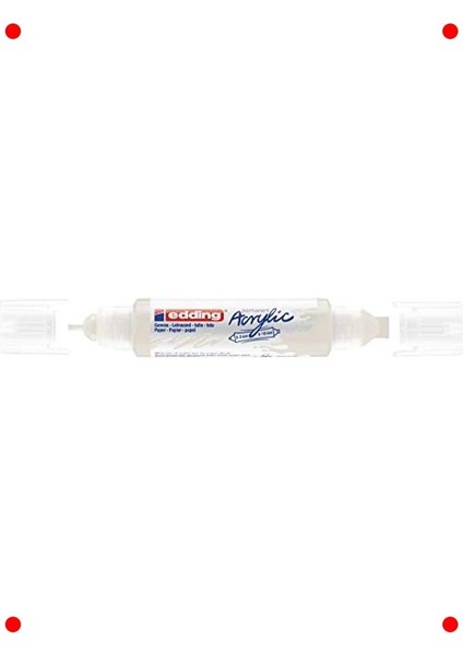 Beyaz Çift Uçlu 3D Akrilik Efekt Kalemi fiyatları