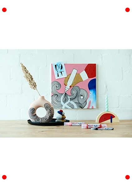 Beyaz Çift Uçlu 3D Akrilik Efekt Kalemi fırsatları