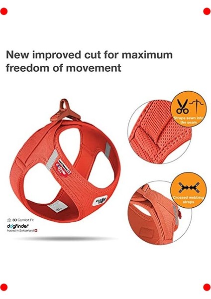 Nefes Alan Turuncu Orta Boy Yelek Tipi Köpek Tasması fiyatları