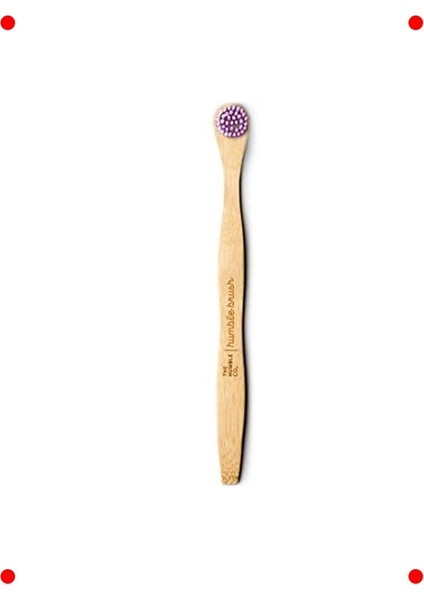 Bambu Dil Fırçası - Lila Renk (1 Adet)