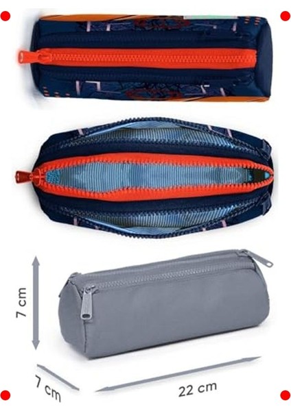 Erkek Çocuk Basketbol Desenli Üç Bölmeli Kalemlik fiyatları