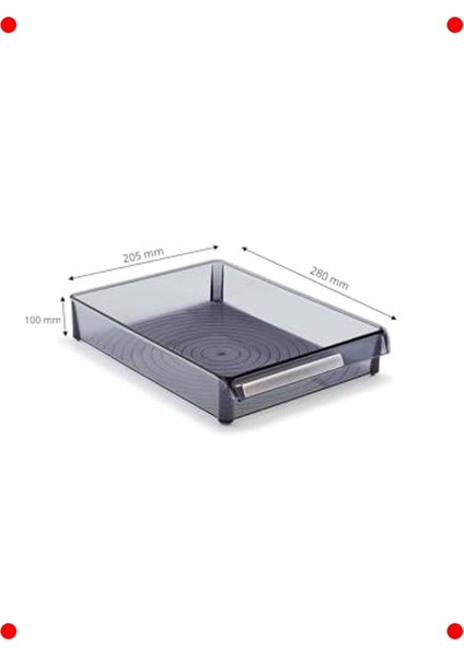 Çok Katmanlı Düzenleyici Raf Şeffaf Siyah indirimleri