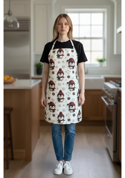 Unisex Mutfak Önlüğü Aşçı Önlüğü Yeni Yıl Yılbaşı Noel Baba fırsatları
