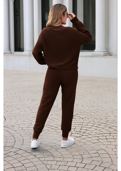 Kadın Rahat Kalıp Örgü Triko Tasarım Alt Üst Takım fiyatları