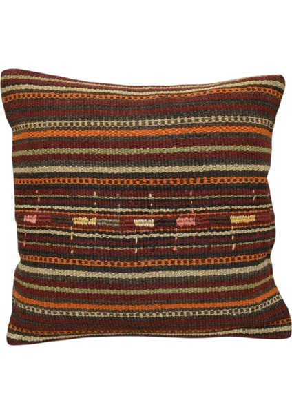Yeni El Dokuma Dekoratif Kilim Kırlent Yastık Kılıfı 6555