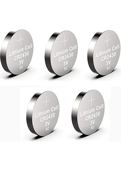 Yuma CR2430 Süper Lityum 3V 5’li Kart Düğme Pil