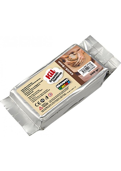 500 Gr. Kil Hamuru Kahverengi Seramik Hamuru Kahve