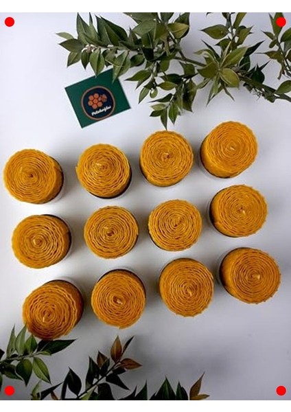 12 Adet Doğal Petek Balmumu Tealight Mum indirimleri