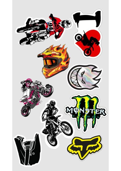 Motosiklet Telefon Laptop Notebook Tablet Defter Matara Stiker Etiket ST2051