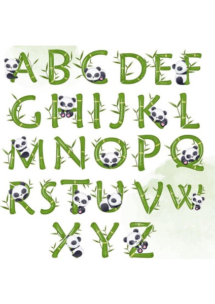 Harfler Telefon Laptop Notebook Tablet Defter Matara Stiker Etiket ST2118