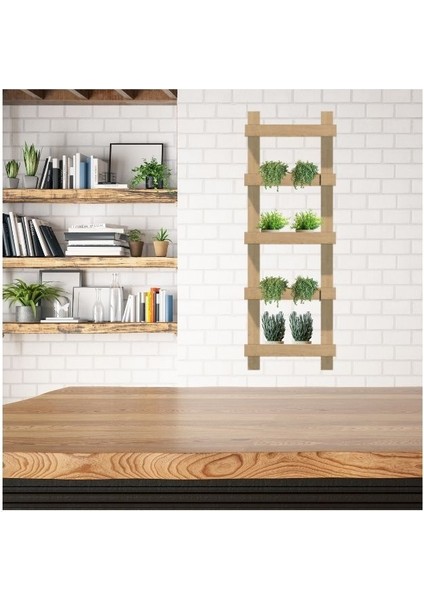 Modern Duvar Bitki Askısı – Iç Mekan Dekoratif Saksılık - 3 Katlı Dekoratif Bitki Rafı fiyatları