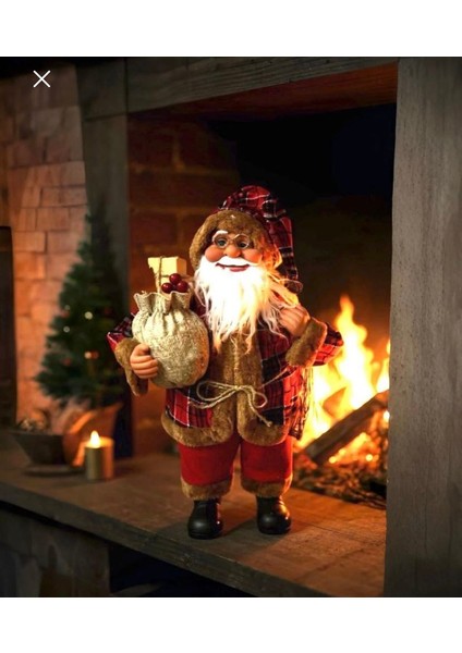 Yılbaşı Kırmızı Noel Baba Figür Biblo 62 cm fiyatları