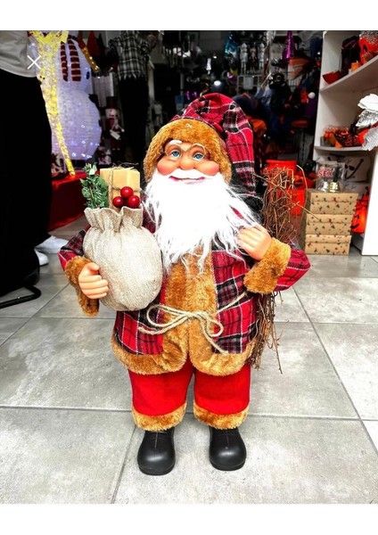 Yılbaşı Kırmızı Noel Baba Figür Biblo 62 cm indirimleri