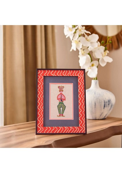 Deco Instrumentistas Çerçeve - Turuncu / Beyaz- 15X21 cm