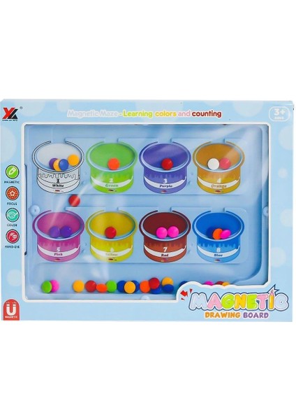 677 Steam Renkler ve Sayılar Eğitim Tahtası -Birliktoys