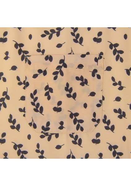 Soft Yaprak Desenli Mutfak Önlüğü - Bej - 80X73 cm modelleri