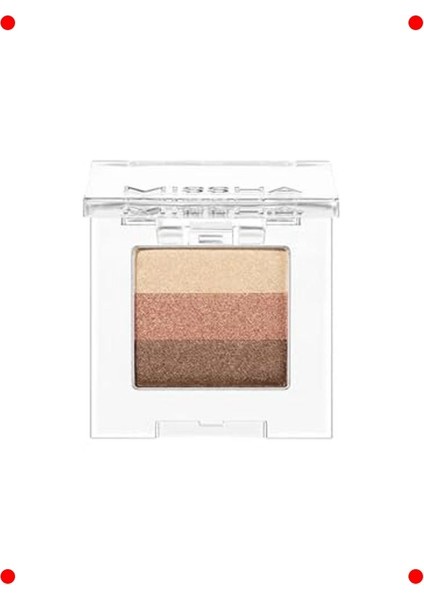 3 Renkli Dökülme Yapmayan Göz Farı Paleti No.3