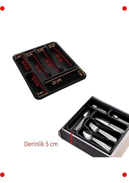 Ayarlanabilir Çekmece Içi Kaşık Bıçaklık modelleri