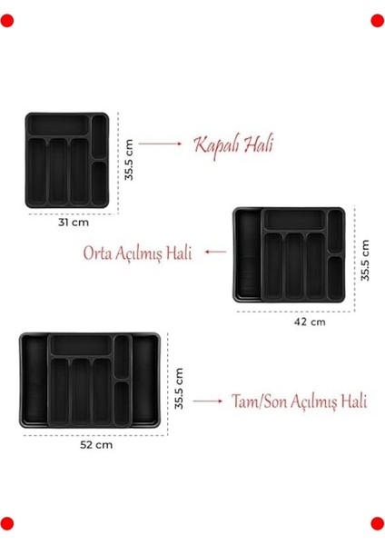 Ayarlanabilir Çekmece Içi Kaşık Bıçaklık indirimleri